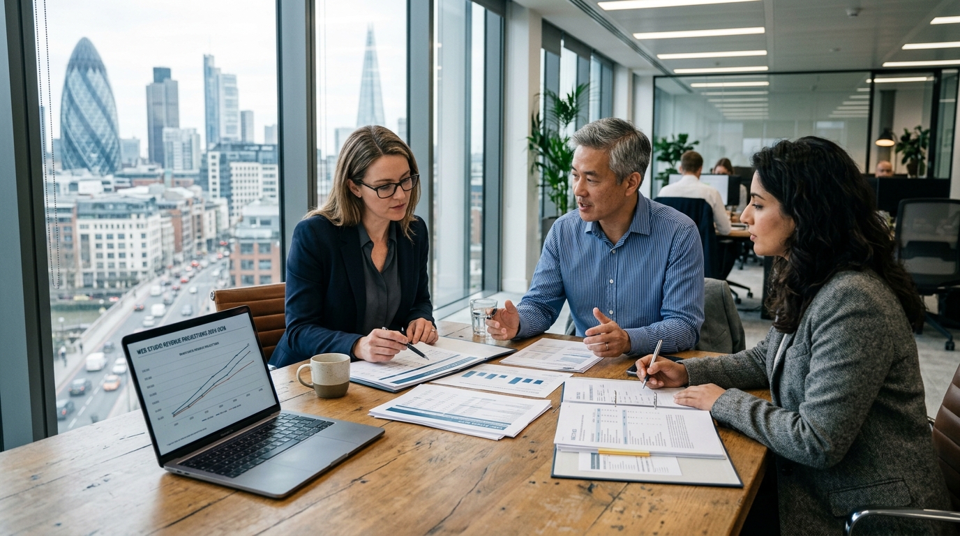 Web studio market projections reviewed by investment professionals.